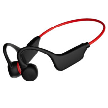 G1 Bone Conduction Headset Hanging Ear Style IPX8 Waterproof 5.4 Wireless Headphones for Sports Fitness Red
