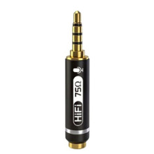 Adaptador de Áudio com Impedância de Voz de 75Ω para Microfone HiFi de Alta Qualidade, Reduz Ruídos e Interferências de Corrente.