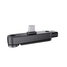 Adaptador de Soporte de Carga para Teléfono Tipo C, Carga Rápida de 240 W, Convertidor OTG USB-C Macho A USB-C Hembra con Soporte Plegable