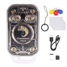 Émulateur de Lecteur de Puces RFID Chameleon V3.0 + 4 Cartes CUID / 3 Porte-Clés UID 125K 13,56 MHz, Copieur D'Étiquettes IC D'Identification,
