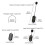 2.4G Wireless Lavalier Microphone Headset Kit with LED Digital Display 160ft Range for PA System,Voice Amplifier 7