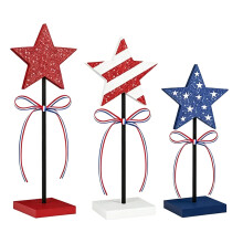 Tiered Tray Home Accent With Symbols For Summer Gathering-A