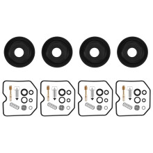 Para GPZ400R ZX400 GPZ400 GPZ ZX 400 R Kit de Reparo de Carburador de Motocicleta Agulha Flutuante Junta Parafuso de Ar Diafragma