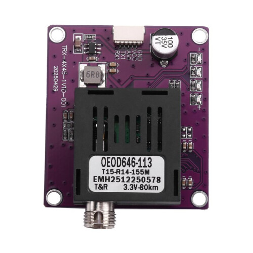 80KM TTL Optical Transceiver Module  5.5-26V Optical Terminal Equipment Drone-Specific RX Ground End