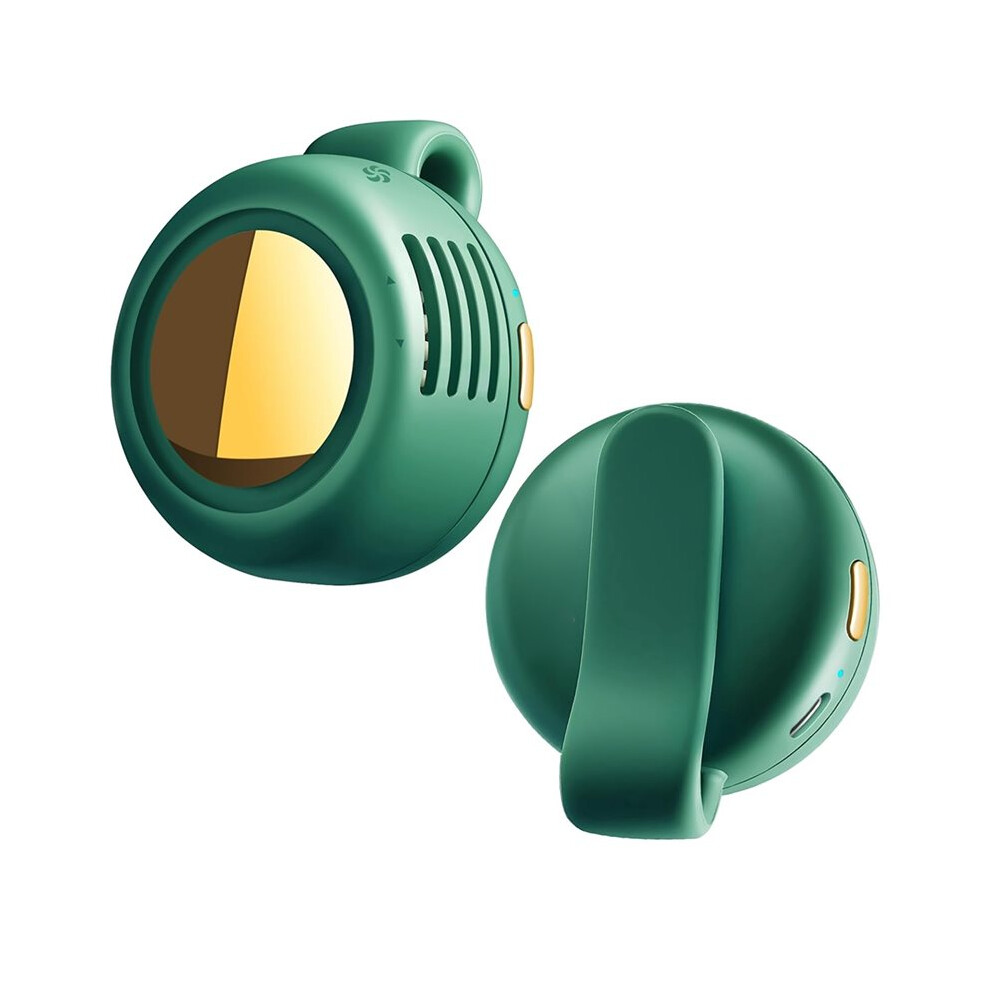 Portable Silent Bladeless Clip- Fan, 3 Speeds, Usb Rechargeable Hands-Free Cooling For Travel & Office 6034197958381