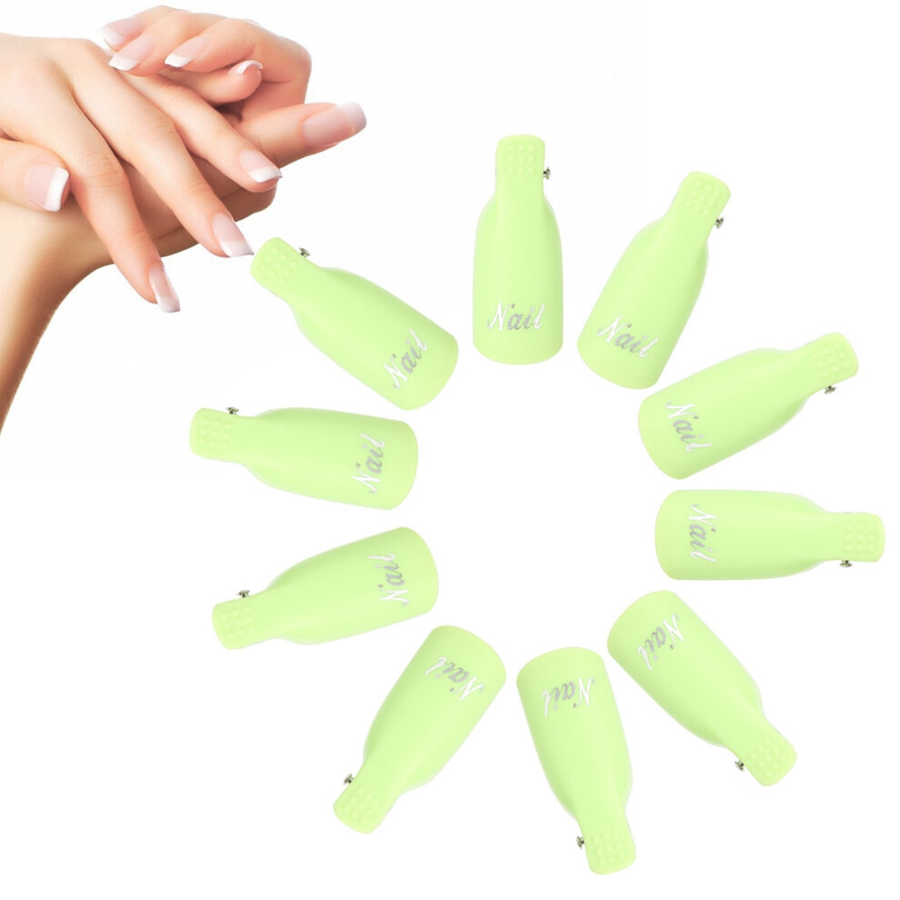 Green Gel Polish Remover Clips 10pcs