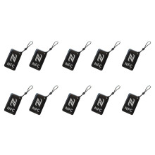 10pc 13.56Mhz NTAG215 NFC Tag ISO14443A 504 Bytes Crystal Epoxy Card Ntag215 Epoxy Resin Tag for All NFC Phones A