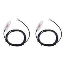 2X FTDI USB Vers RS485 6-Core Peeling Wire End Converter Connecteur Câblage Brochage Câble Compatible USB-RS485-WE-1800BT6