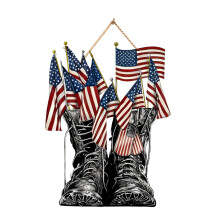 Bootstructuur met commitment-thema, houtversiering voor lobby-