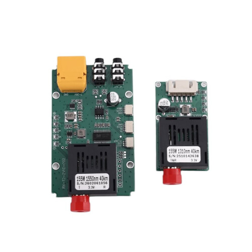 40KM TTL Optical Transceiver Module Kit TX RX Optical Terminal Equipment Drone-Specific  5.5-26V
