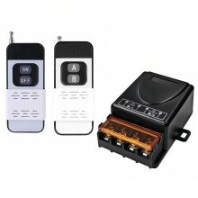 RF 433MHz Funkfernbedienungsschalter 12V-85V 30A Relaisempfänger + ein/Aus-Sender für Elektrische LED-Lampen