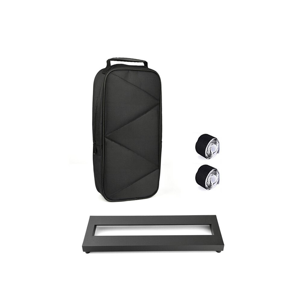Small Size Guitar Effect Pedal Board Aluminum Alloy Pedalboard 15X4.9 Inch With Carrying Bag 4713473455708
