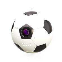 Portable 2.7K HD Thumb Camera 120Angle Outdoor Soccer Shape Sport Wearable Keychain Video Recorder WIFI Black White
