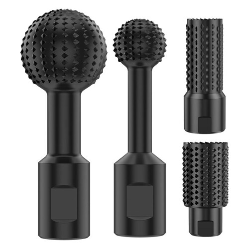 4Pcs  Grinding   Gouge Angle Grinder Attachment Sphere Rotary Burr with 5/8-11 Threads