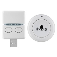 Draadloze Deurbel 433Mhz 150M 30 Muziek USB-Deurbelontvanger Enkele Afstandsbediening voor Noodoproep Thuisschool