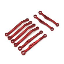 RC Car Upgrade Front & Rear Fixed Rod Kit for WPL 1/16 C64 RC Car Upgrade Parts Red