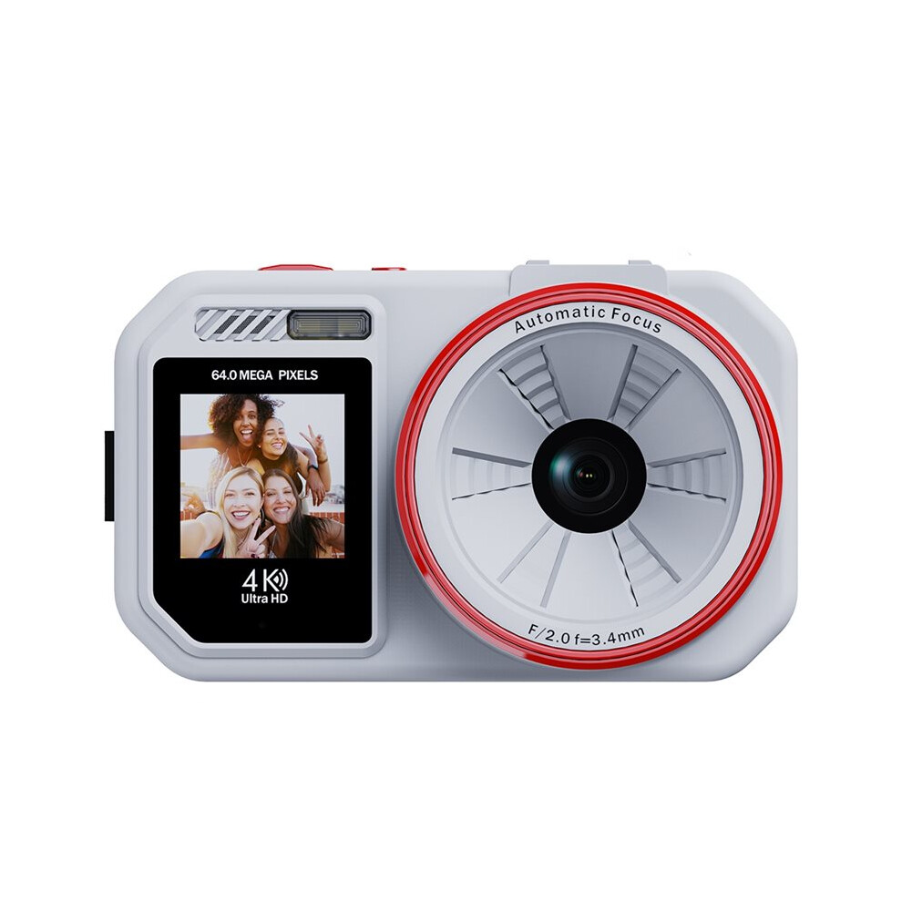 4K Uhd Wifi Digital Camera Portable 18X Zoom Autofocus Student Camcorder 64Mp Monocular Telescope Color Camera B White 6033997784664