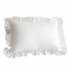 Cotton Ruffle Pillowcase Ruffled Pillow Cover White Pillow Case