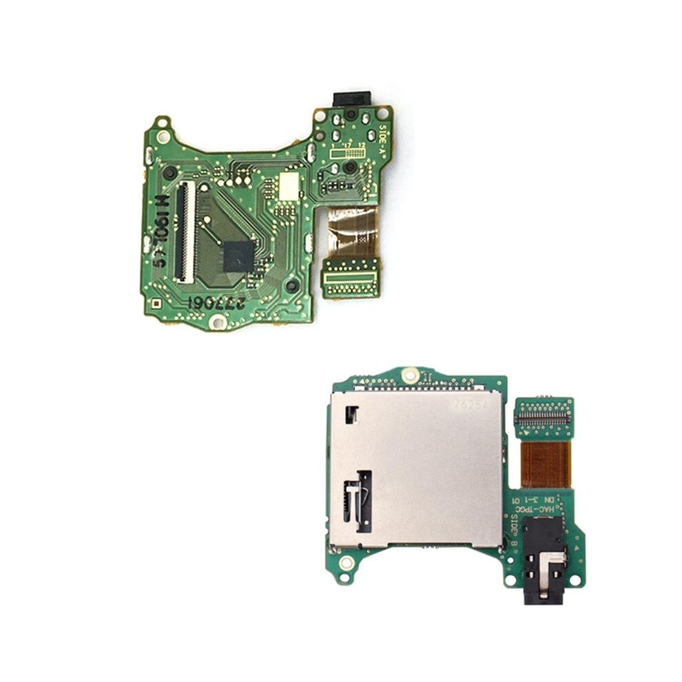 2Pcs For V1 V2 Game Cartridge Card Slot Reader Tray With Headphone Jack Port Hac-Tpgc Replacement Parts 6032519309507