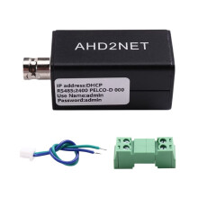 Codificador de Vídeo AHD/TVI/CVI/CVBS A IP 1080P para ONVIF para NVR RJ45 para Conversión de Cámaras de Seguridad Analógicas, Sin POE