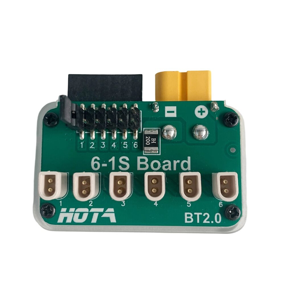 Hota Battery Charging Hub Osh 6-Port 1S Battery Charging Hub For Lipo Life Li-Ion Lihv Batteries Bt2.0 4713832330844
