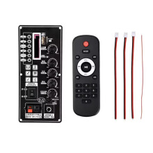7.4-12V T01 Speaker MP3 Decoder Board Amplifier Board 2x25W Supports MP3 Decoding USB/TF/FM Electronic Kit