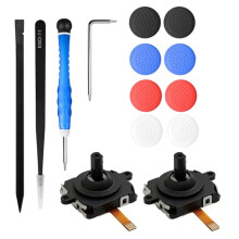 14 In1 3D Analog Joystick for Quest 2 Touch Controller Handle 3D Joystick Repair Part Left/Right Repairing Kits