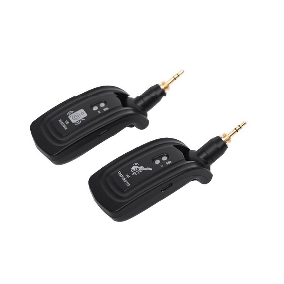 V6 Wireless Guitar System Uhf Wireless Transmitter Receiver For Electric Guitar/Bass Instruments 6033855056377