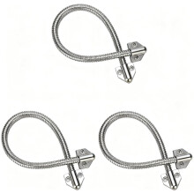 3Pcs Armored Door Loop , Door Loop Power Transfer Door Wire Conduit Flexible Gooseneck Door Cable Protector for Home