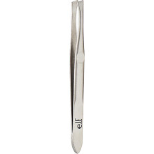 e.l.f. Slant Tweezer, Professional Quality Stainless Steel, Provides a Strong Grip, Removes Hairs Accurately, Shapes, Defines, Easy To Use