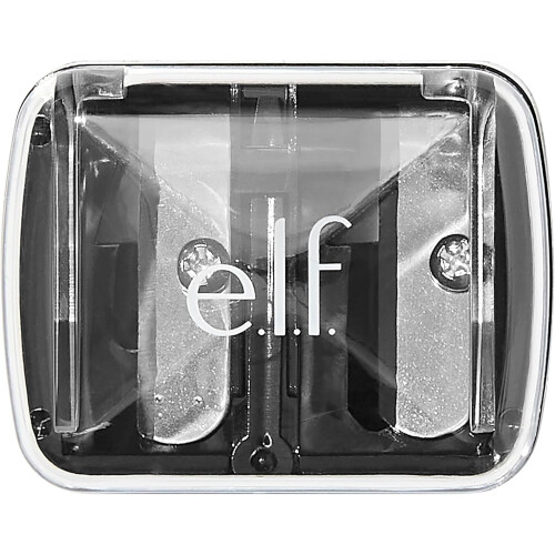 e.l.f. e.l.f., Dual-Pencil Sharpener, Convenient, Essential Tool, Sharpens, Easy To Clean, Travel-Friendly, Compact, Includes Bonus Small Sharpener