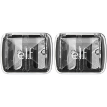 e.l.f., Dual-Pencil Sharpener, Convenient, Essential Tool, Sharpens, Easy To Clean, Travel-Friendly, Compact, Includes Bonus Small Sharpener, 2 Pack