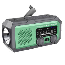 New Emergency Radio Solar Hand Crank Generator Radio with LED Light Weather AM/FM Portable Radio SOS Power Bank B