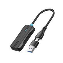 USB/Type C 2 in 1 Wireless CarPlay Adapter Wired to Wireless Carplay Box for USB/Type C Dongle
