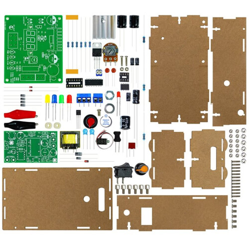 Digital Display Adjustable Switching Power Supply Kit LM317  Regulated Power Supply Electronic DIY Soldering Kit