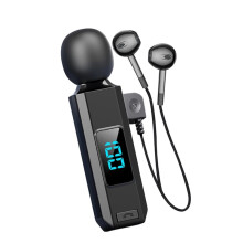 Wireless Earphones HiFi Stereo Headsets  5.5 with Collar-Clip Microphone Earbuds Calling Noise Canceling B