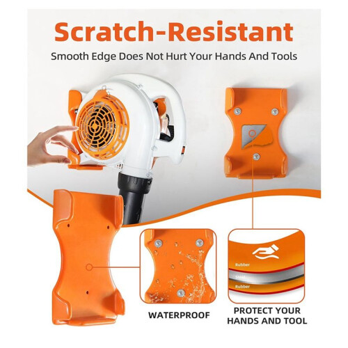 Leaf Blower Wall Holder Hanger Handheld Blower Rack Garage Organization Storage Suitable for Most Blower 2 Set