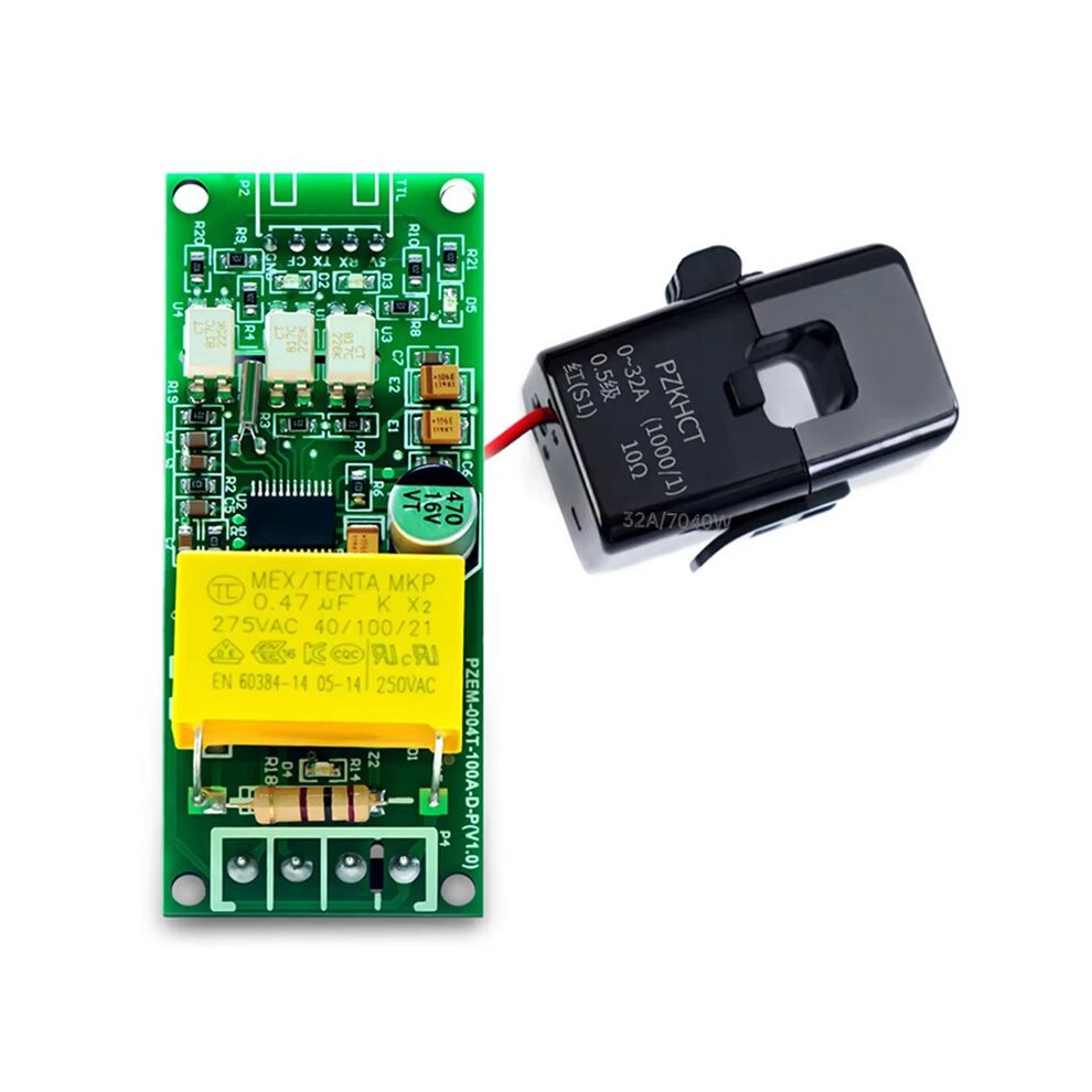 Pzem-004T Ac Digital Voltmeter Ammeter Wattmeter Power Frequency Test Module Ttl Serial Pin Array Version A 4713544518813