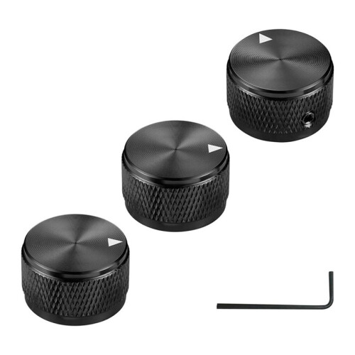 3Pcs Aluminum Guitar Knobs, Guitar Volume and Pitch Control Knobs, for Electric Guitar