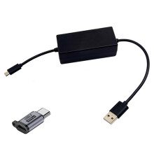 USB-Stromkabel für Amazon Fire TV Sticks 4K (Macht Netzteil Überflüssig) mit Micro-USB-Typ-C-Adapter