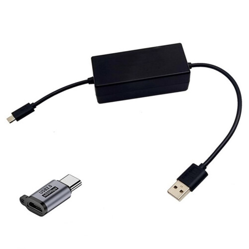 USB-Stromkabel für Amazon Fire TV Sticks 4K (Macht Netzteil Überflüssig) mit Micro-USB-Typ-C-Adapter