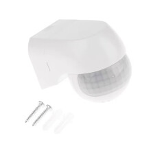 Outdoor Infrared Long Motion AC100V-240V Wall PIR Detectors LED Sensor Waterproof Timer Light Motion Sensor White