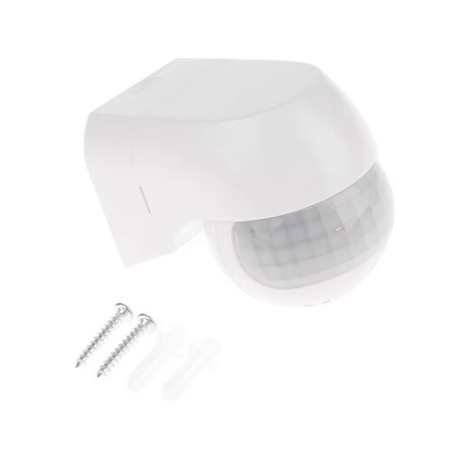 Outdoor Infrared Long Motion AC100V-240V Wall  PIR Detectors LED Sensor Waterproof Timer Light Motion Sensor White