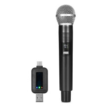 Draadloze Telefoonmicrofoon, Aansluiten en Gebruiken, USB-Pc-Opnamemicrofoon voor Smartphones, Handheld