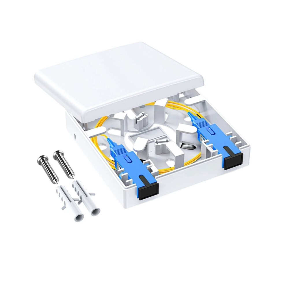 Double Port Compatible Fiber Opt Panel Box 86 Type Double Port 86 Type Wall Mount Fiber Opt Panel Box For Networking 6033031339287