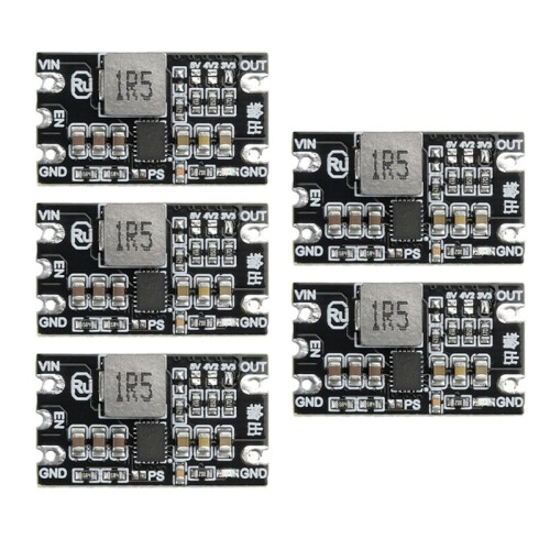 5Pcs - Buck Boost Module 1.8-5.5V to 3.3V 4.2V 5V 3A Adjustable Output Low Ripple Boost Buck Constant Voltage Module
