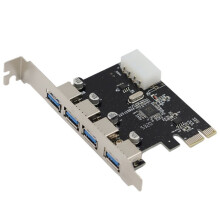 UTHAI 4-Port USB 3.0 PCI-E Erweiterungskarte PCI Express PCIe USB 3.0 Hub Adapter 4-Port USB 3 0 PCI E PCIe Express 1x