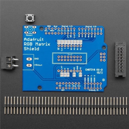 Adafruit RGB Matrix Shield for  , Mega, LED RGB Matrix Panels 2