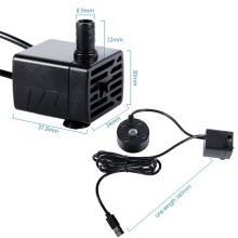 USB 5V Pompa Wodna Mist Maker Światła LED   Maszyna do Wytwarzania Mgły, Fontanna Wewnętrzna Ogród Staw Wodny Atomizer Zamgławiacza Biały
