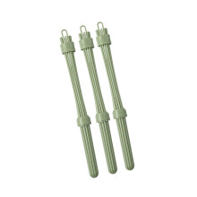 3Pcs Manual Whisk Food Grade Plastic Eggs Beater For-Green